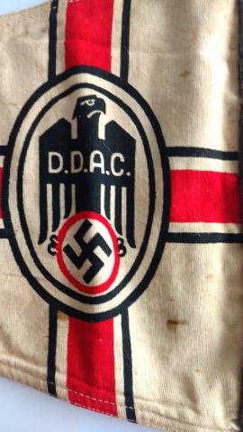 WW2 GERMAN NAZI DDAC THIRD REICH AUTOMOBILE CLUB VEHICULE CAR PENNANT FLAG NICE D.D.A.C