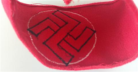 WW2 GERMAN NAZI EARLY NSDAP ARMBAND COTTON VARIATION WITH RZM TAG