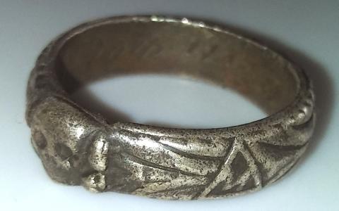 WW2 GERMAN NAZI EXACT REPRODUCTION OF THE HOLY GRAIL FAMOUS HIMMLER WAFFEN SS HONOR RING