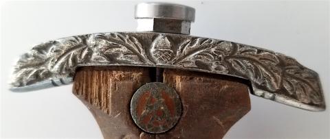 WW2 GERMAN NAZI EXTREMELY RARE EARLY SA HONOUR DAGGER RELIC FOUND - WITH ENGRAVED CROSSGUARDS - MAKER C.G HAENEL SUHL - NO SCABBARD