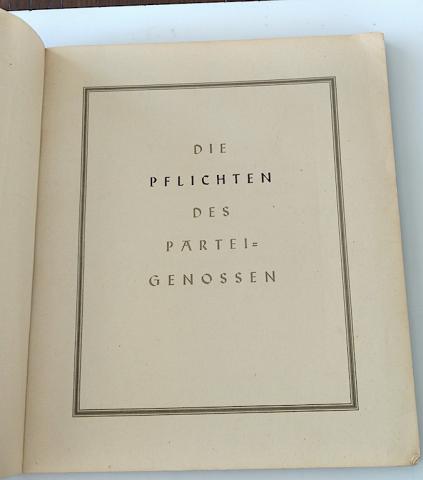 WW2 GERMAN NAZI EXTREMELY RARE NSDAP ADOLF HITLER BOOK ICH KAMPFE "I FIGHT" WOW