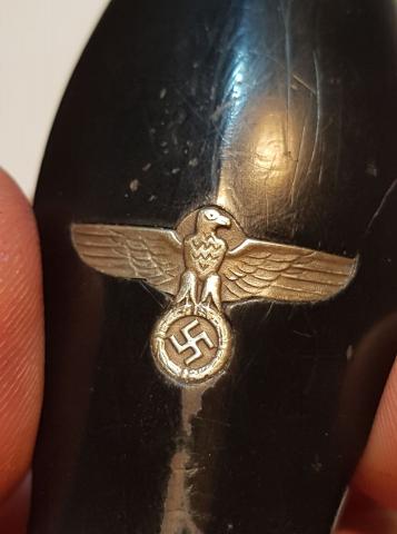 WW2 GERMAN NAZI extremely rare WAFFEN SS EARLY DAGGER WOODEN GRIP HANDLE PART