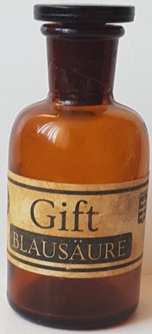 WW2 GERMAN NAZI EXTREMELY RARE ZYKLON B JEWISH EXTERMINATION GAS COMPANY DEGESCH POISON BOTTLE CONCENTRATION CAMP HOLOCAUST