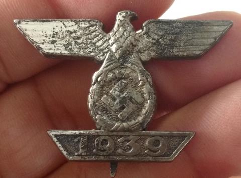 WW2 GERMAN NAZI FIRST CLASS SPANGE OF THE IRON CROSS 1939 BADGE AWARD MEDAL RELIC FOUND