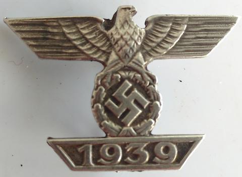 WW2 GERMAN NAZI FIRST CLASS SPANGE OF THE IRON CROSS AWARD PIN UNMARKED