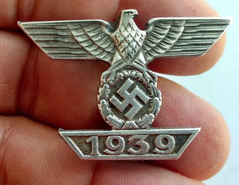 WW2 GERMAN NAZI FIRST CLASS SPANGE OF THE IRON CROSS AWARD PIN UNMARKED