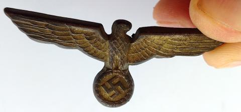 WW2 GERMAN NAZI HEER ARMY VISOR CAP EAGLE PIN INSIGNIA