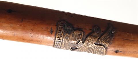 WW2 GERMAN NAZI HIGHLY HISTORICAL USA PARATROOPERS VET SOUVENIR - BRING BACK FROM THE ADOLF HITLER'S EAGLE NEST HOUSE IN AUSTRIA THE Berchtesgaden WALKING STICK