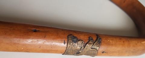 WW2 GERMAN NAZI HIGHLY HISTORICAL USA PARATROOPERS VET SOUVENIR - BRING BACK FROM THE ADOLF HITLER'S EAGLE NEST HOUSE IN AUSTRIA THE Berchtesgaden WALKING STICK