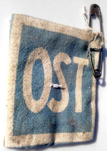 WW2 GERMAN NAZI HOLOCAUST FORCED LABOR OST PATCH Ostarbeiter FROM FOREIGN EAST AND CENTRAL EUROPE WORKERS