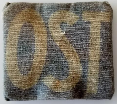 WW2 GERMAN NAZI HOLOCAUST FORCED LABOR OST PATCH Ostarbeiter FROM FOREIGN EAST AND CENTRAL EUROPE WORKERS