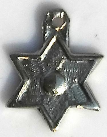 WW2 GERMAN NAZI HOLOCAUST GHETTO OF KRAKOW FOUND - STAR OF DAVID PENDANT JEW