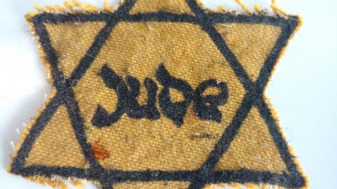 WW2 GERMAN NAZI HOLOCAUST HANDMADE GHETTO JEWISH STAR OF DAVID JUDE