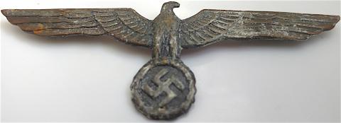 WW2 GERMAN NAZI KRIEGSMARINE NAVAL BOAT U-BOAT UBOAT VISOR CAP PIN INSIGNIAS WITH BOTH PRONGS SOLID