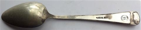 WW2 GERMAN NAZI KZ CONCENTRATION CAMP AUSCHWITZ WAFFEN SS TOTENKOPF GUARD SPOON