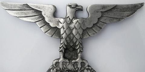 WW2 GERMAN NAZI LARGE NSKK SA (PRE WAFFEN SS) POLE TOP OF FLAG WITH SWASTIKA AND EAGLE OF THE THIRD REICH WW2 GERMAN NAZI LARGE NSKK SA (PRE WAFFEN SS) POLE TOP OF FLAG WITH SWASTIKA AND EAGLE OF THE THIRD REICH