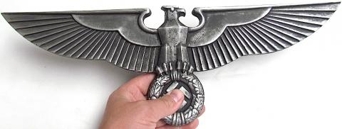 WW2 GERMAN NAZI LARGE THIRD REICH METAL WALL EAGLE PERFECT FOR A DISPLAY
