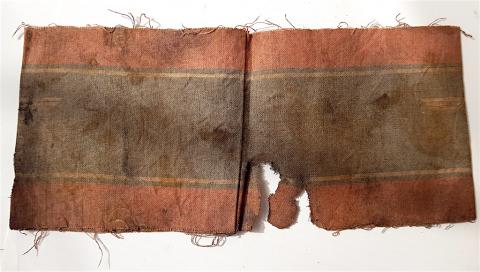 WW2 GERMAN NAZI LATE WAR COMBAT DAMAGED, TUNIC REMOVED, VET SOUVENIR, NAZI ARMBAND