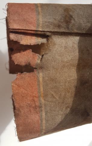 WW2 GERMAN NAZI LATE WAR COMBAT DAMAGED, TUNIC REMOVED, VET SOUVENIR, NAZI ARMBAND