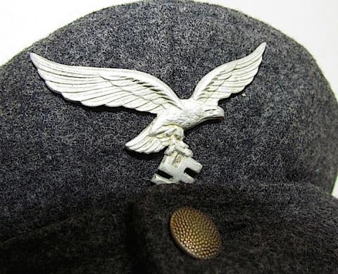WW2 GERMAN NAZI LUFTWAFFE AIRPLANE PILOT SOLDIER M43 CAP WH