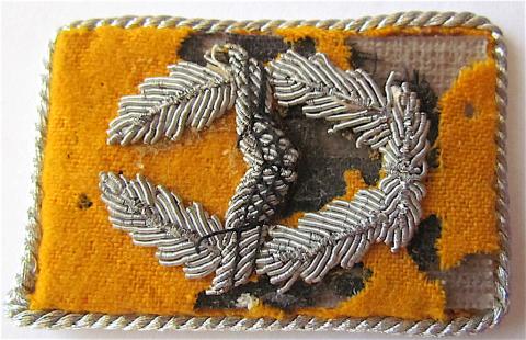 WW2 GERMAN NAZI LUFTWAFFE HIGH RANK OFFICER COLLAR TAB SET PILOT AIRCRAFT BOMBING PLANE