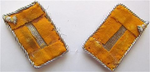 WW2 GERMAN NAZI LUFTWAFFE HIGH RANK OFFICER COLLAR TAB SET PILOT AIRCRAFT BOMBING PLANE