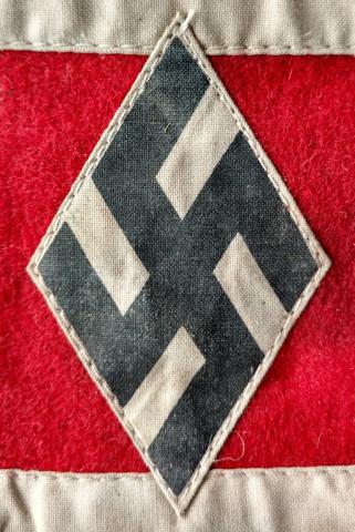 WW2 GERMAN NAZI NI HITLER YOUTH TUNIC COTON ARMBAND HJ HITLERJUGEND