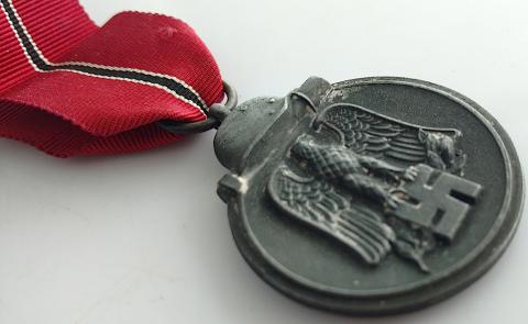 WW2 GERMAN NAZI NICE EAST FRONT CAMPAIGN MEDAL AWARD WITH RIBBON