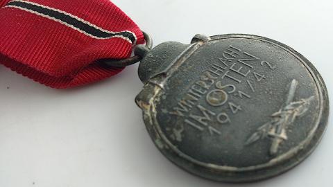 WW2 GERMAN NAZI NICE EAST FRONT CAMPAIGN MEDAL AWARD WITH RIBBON