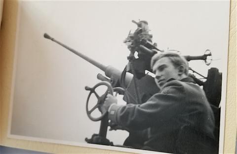 WW2 GERMAN NAZI NICE FLAK ARTILLERY DIVISION PHOTOS ALBUM WITH TANKS, TRUCKS, GUNS, ANTI AIRCRAFTS GUNS, ETC.