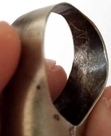 WW2 GERMAN NAZI NICE HANDCRAFTED WAFFEN SS RUNES RING TRENCHART