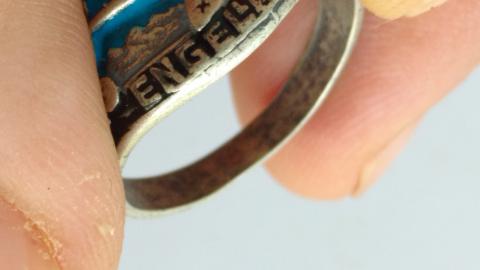 WW2 GERMAN NAZI NICE LUFTWAFFE OFFICER RING FOR CAMPAIGN IN THE U.K MARKED SILVER 800 WW2 GERMAN NAZI NICE LUFTWAFFE OFFICER RING FOR CAMPAIGN IN THE U.K MARKED SILVER 800