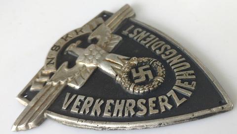 WW2 GERMAN NAZI NICE NSKK TRAFFIC EDUCATION SERVICE SLEEVE BADGE PRE SA - WAFFEN SS Verkehrserziehungsdienst Abzeichen