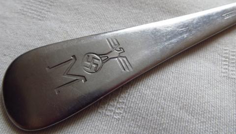 WW2 GERMAN NAZI NICE RARE KRIEGSMARINE NAVY FORK WITH SWASTIKA SILVERWARE SHIP U-BOAT UBOAT