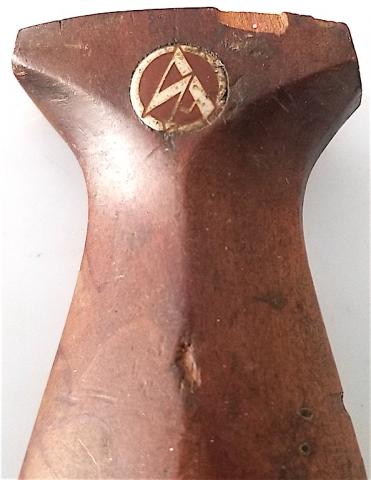 WW2 GERMAN NAZI NICE SA WOODEN GRIP HANGER PART DAGGER