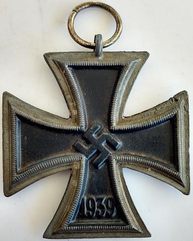 WW2 GERMAN NAZI NICE SECOND CLASS IRON CROSS MEDAL AWARD NO RIBBON - SWASTIKA CROIX DE FER MEDAILLE