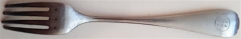 WW2 GERMAN NAZI NICE WAFFEN SS FORK WITH SS RUNES ENGRAVED AND MAKER MARKED