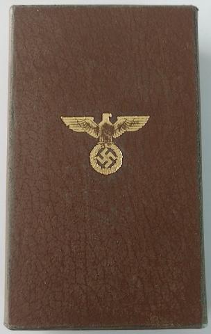 WW2 GERMAN NAZI NSDAP 10 YEARS OF FAITHFUL SERVICES IN THE NAZI PARTY MEDAL AWARD IN ORIGINAL BOX OF ISSUE