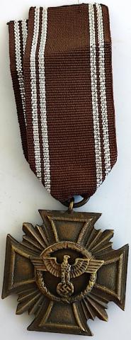 WW2 GERMAN NAZI NSDAP 10 YEARS OF FAITHFUL SERVICES IN THE NAZI PARTY MEDAL AWARD