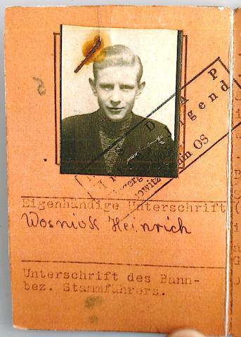 WW2 GERMAN NAZI NSDAP - HITLER YOUTH AMAZING AUSWEIS ID + EXTRA PHOTO HJ HITLERJUGEND