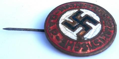 WW2 GERMAN NAZI NSDAP MEMBER BADGE MARKED RARE PIN OF THIRD REICH