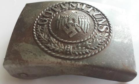 WW2 GERMAN NAZI ORIGINAL HEER ARMY BELT BUCKLE MARKED WH