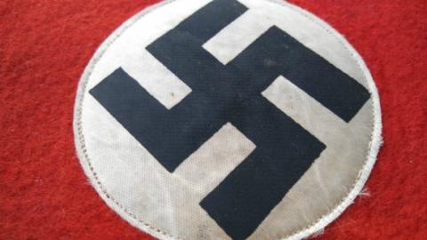 WW2 GERMAN NAZI PARTY NSDAP THIRD REICH EARLY COTTON ARMBAND TUNIC REMOVED