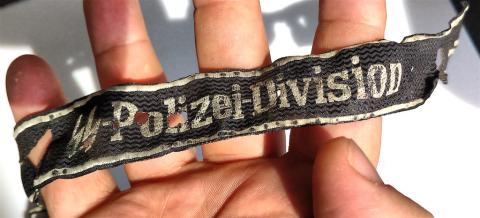 WW2 GERMAN NAZI RARE BATTLEFIELD TUNIC REMOVED BEVO WAFFEN SS GESTAPO POLIZEI CUFFTITLE POLICE