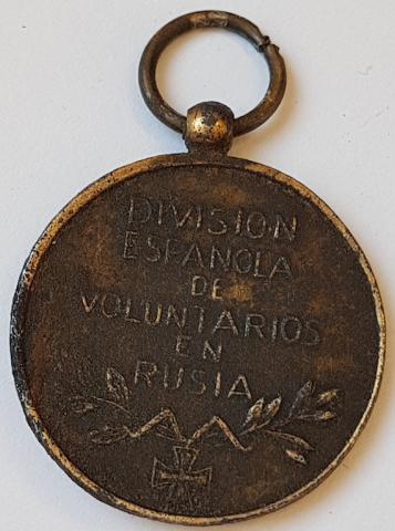 WW2 GERMAN NAZI RARE Commemorative Medal for Spanish Volunteers in the Struggle Against Bolshevism División Española de Voluntarios en Rusia 
