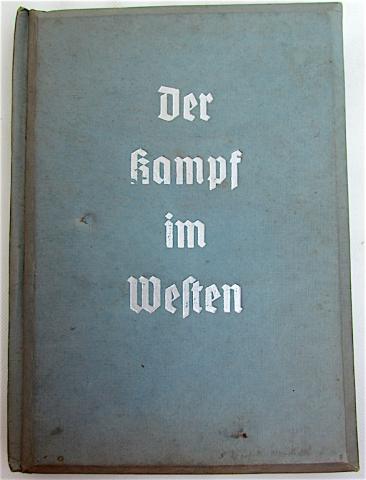 WW2 GERMAN NAZI RARE der kampf im westen stereoscope 100 photos BOOK SS wehrmacht