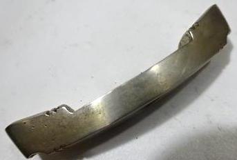 WW2 GERMAN NAZI RARE EARLY - FIRST TYPE - SOLID NICKEL LOWER CROSSGUARD FOR SA OR NSKK OR WAFFEN SS DAGGER PART