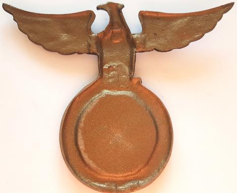 WW2 GERMAN NAZI RARE EARLY NSDAP - SA WALL EAGLE MASSIVE METAL WITH SWASTIKA