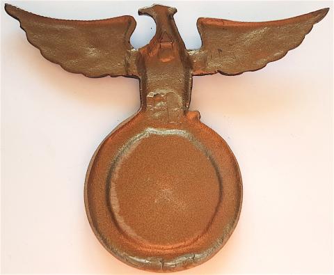 WW2 GERMAN NAZI RARE EARLY NSDAP - SA WALL EAGLE MASSIVE METAL WITH SWASTIKA