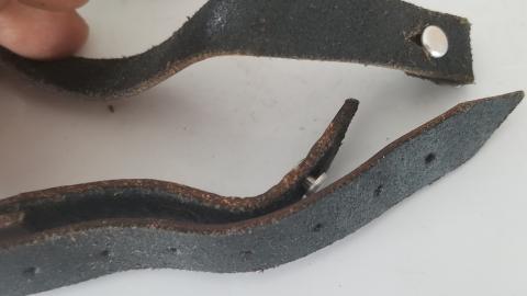 WW2 GERMAN NAZI RARE TO FIND HELMET LINER AND CHINSTRAP WITH AMAZING PATINA SIZE 62 FOR WAFFEN SS OR HEER HELMET M35, M40, M42